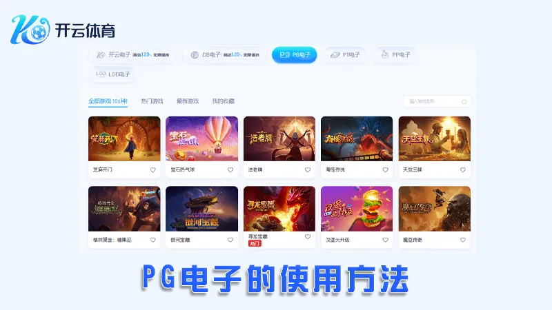 老虎机游戏PG电子游戏平台界面展示